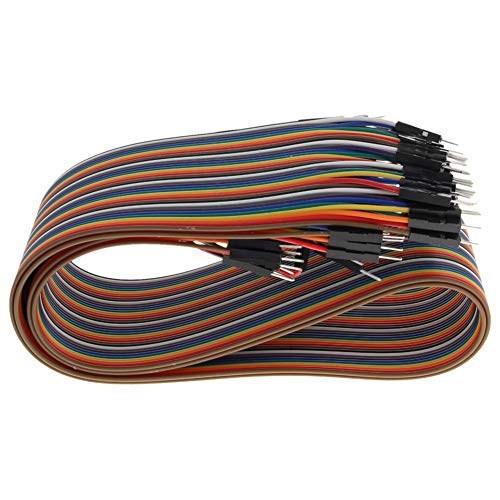 Fielect Dupont Jumper Wires Breadboard Jumper Wires Colorful Ribbon Cables 40pin 50cm Long Male to Male 1Pcs - Image 4