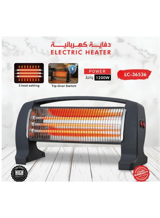 ال سي سخان كهربائي 1200 واط 3 إعدادات للحرارة