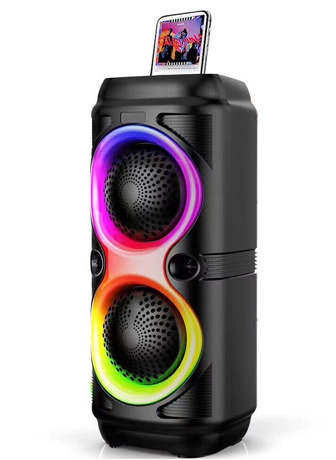 JL Audio - RGB Bluetooth Speaker with FM Radio, USB Port, and TF Card Reader and Microphone Socket Model JL-4403 - Image 1
