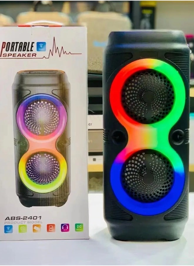 JL Audio - RGB Bluetooth Speaker with FM Radio, USB Port, and TF Card Reader and Microphone Socket Model JL-4403 - Image 1
