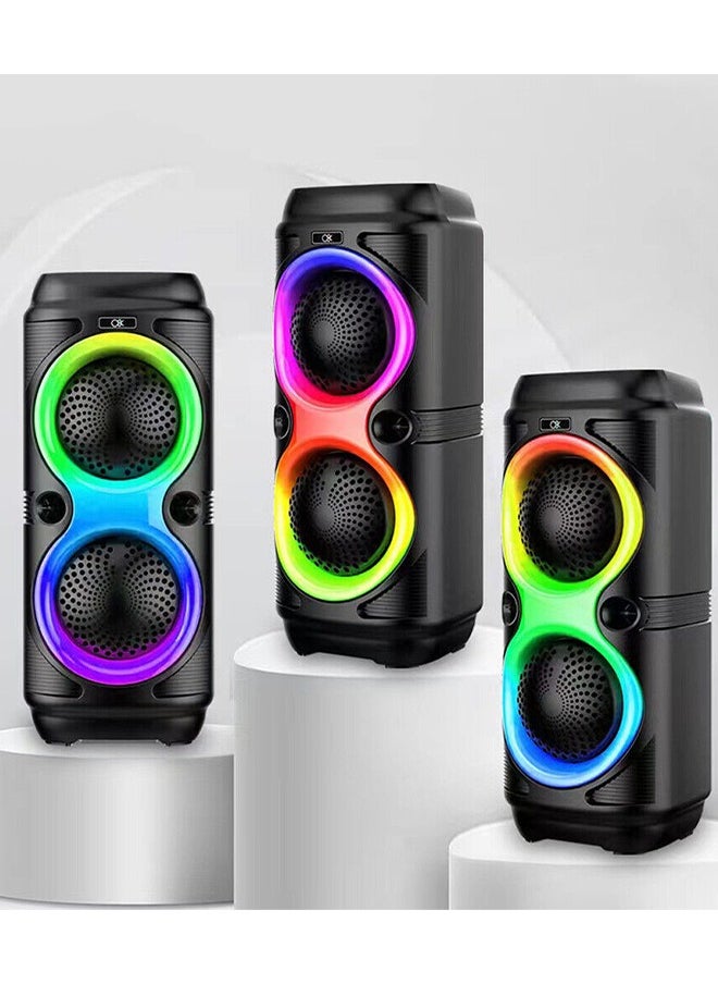 JL Audio - RGB Bluetooth Speaker with FM Radio, USB Port, and TF Card Reader and Microphone Socket Model JL-4403 - Image 1