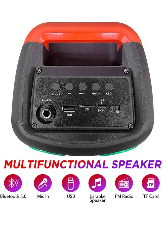 JL Audio - RGB Bluetooth Speaker with FM Radio, USB Port, and TF Card Reader and Microphone Socket Model JL-4403 - Image 1