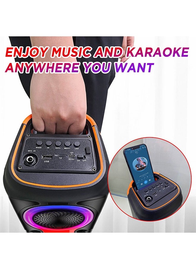 JL Audio - RGB Bluetooth Speaker with FM Radio, USB Port, and TF Card Reader and Microphone Socket Model JL-4403 - Image 1