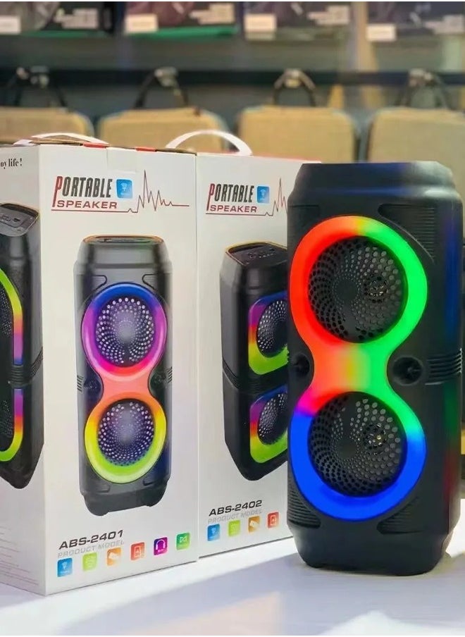 JL Audio - RGB Bluetooth Speaker with FM Radio, USB Port, and TF Card Reader and Microphone Socket Model JL-4403 - Image 1