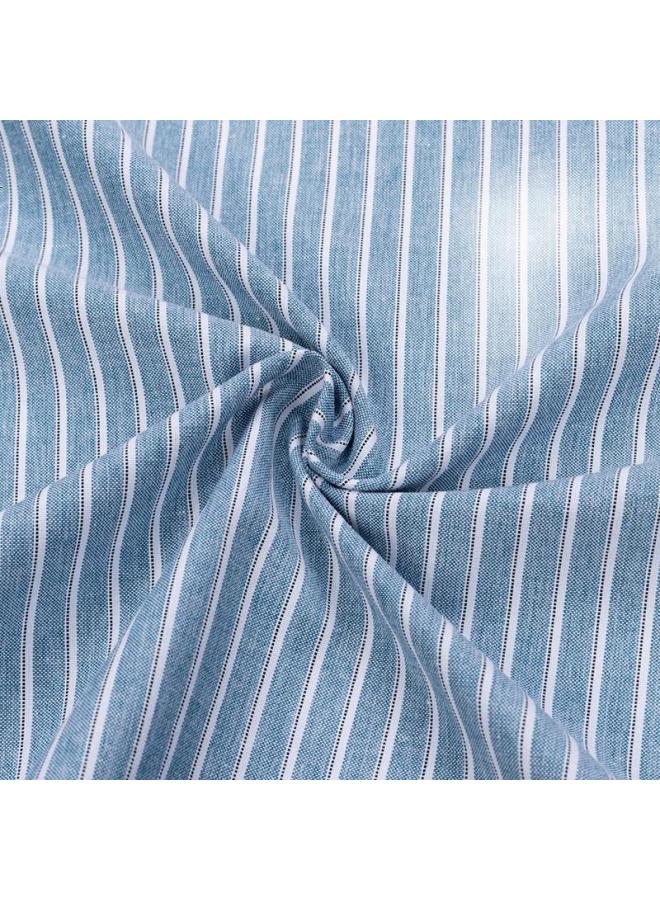 Firs Men'S Short Sleeve Non-Iron Wrinkle-Resistant Easy Care Business Casual Shirt Striped Dress Shirt Men'S Formal Wear A2181-3 Short Sleeve Green Stripe 40 - Image 3
