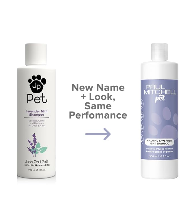 Paul Mitchell Pet Calming Lavender Mint Shampoo, Botanical-Infused Dog Shampoo, 16.9 fl oz - Image 1