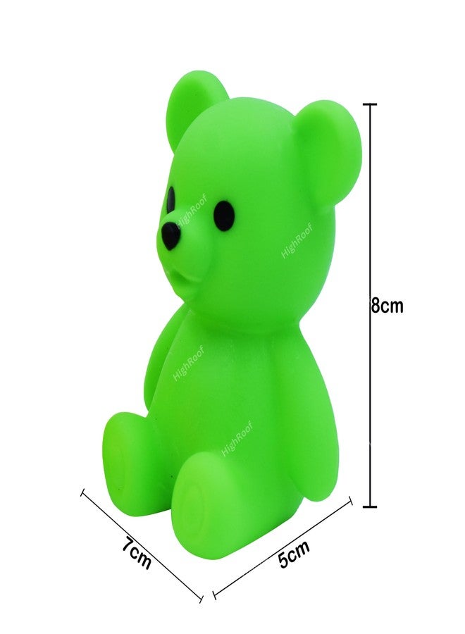 HighRoof Squeezy Teddies Toy Bathing Toy for Baby Whistle Toys for Infants Toddlers Children Age 4 Months Chu Chu Toy Set Non-Toxic, BPA Free Colorful Soft Rubber (Squeezy Teddies) (Pack of 3 pc) - Image 3