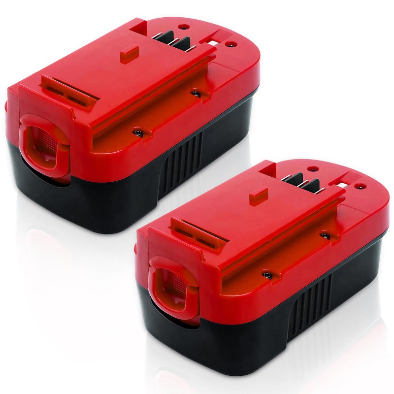 OHYES BAT 2-Pack [Upgraded To 3600Mah] Hpb18 Replacement For Black And Decker 18V Battery Compatible With Black And Decker 18 Volt Battery Ni-Mh 244760-00 A1718 Fs18Fl Fsb18 Firestorm Cordless Tools (Red) - Image 1