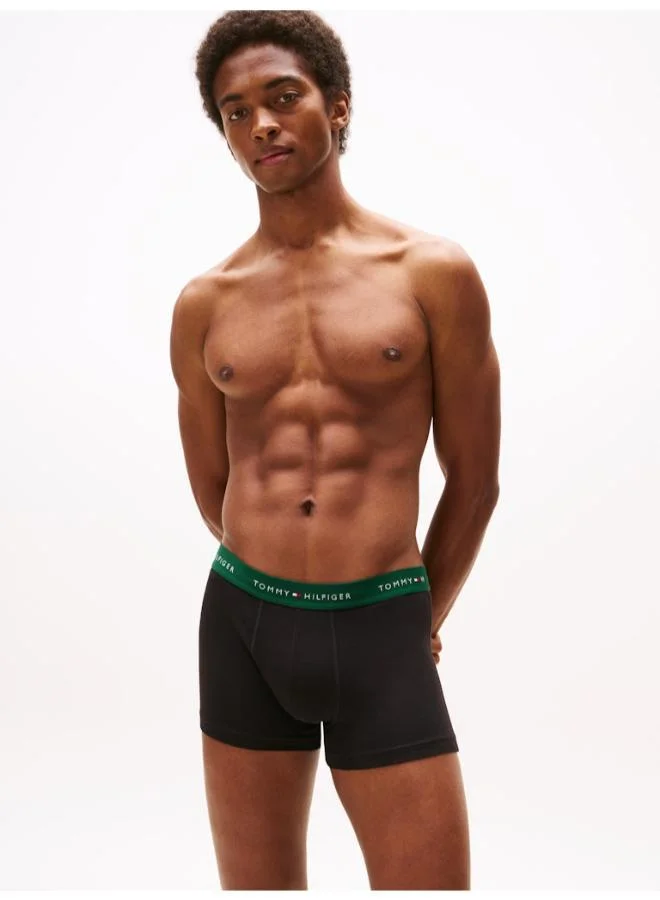 TOMMY HILFIGER 3-Pack Signature Repeat Logo Waistband Trunks