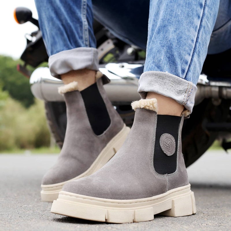 Bacca Bucci Alpine Armor Chelsea Snow Boots with Suede and Fur - Image 5