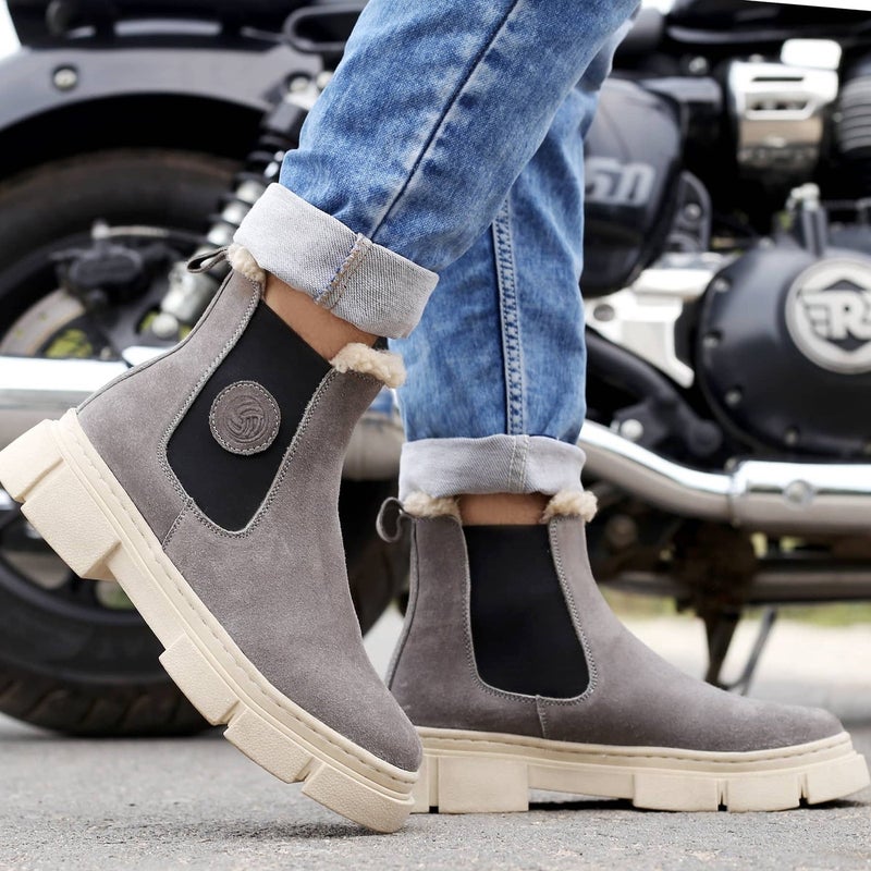 Bacca Bucci Alpine Armor Chelsea Snow Boots with Suede and Fur - Image 4