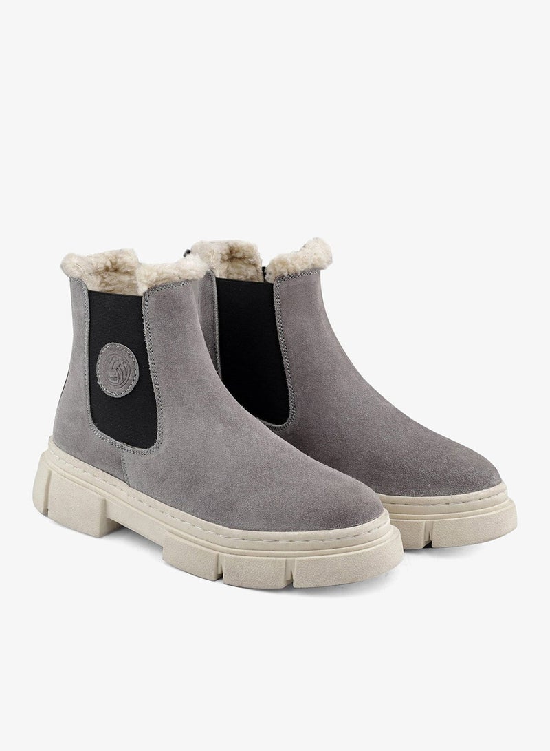 Bacca Bucci Alpine Armor Chelsea Snow Boots with Suede and Fur - Image 1