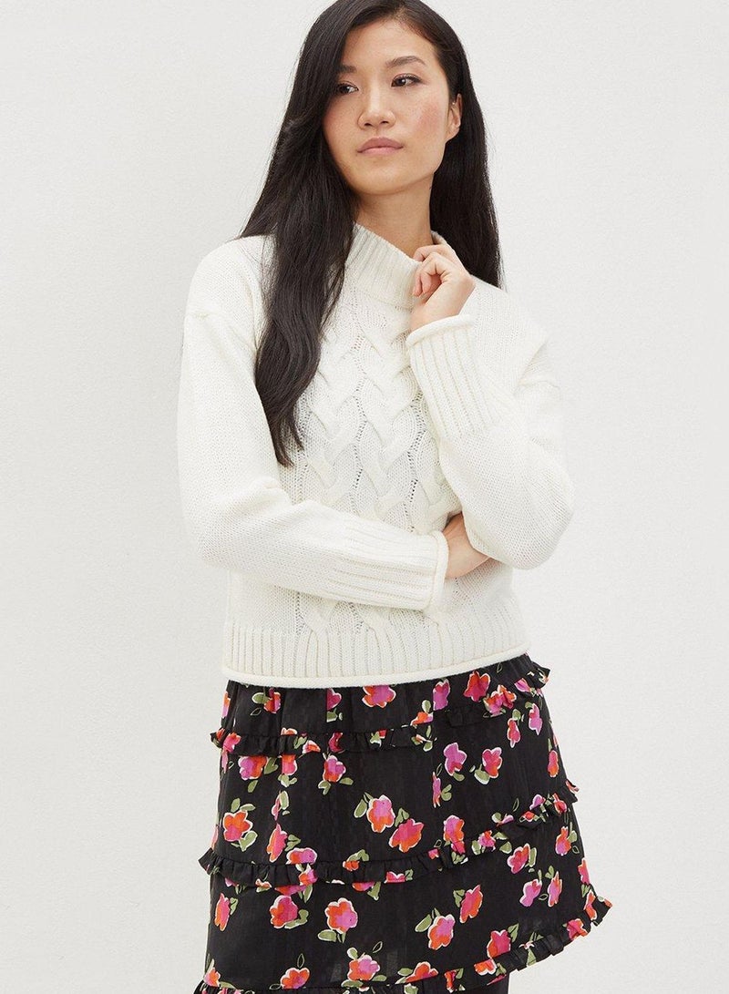 DOROTHY PERKINS Floral Print Ruffle Detail Skirt  - Image 1