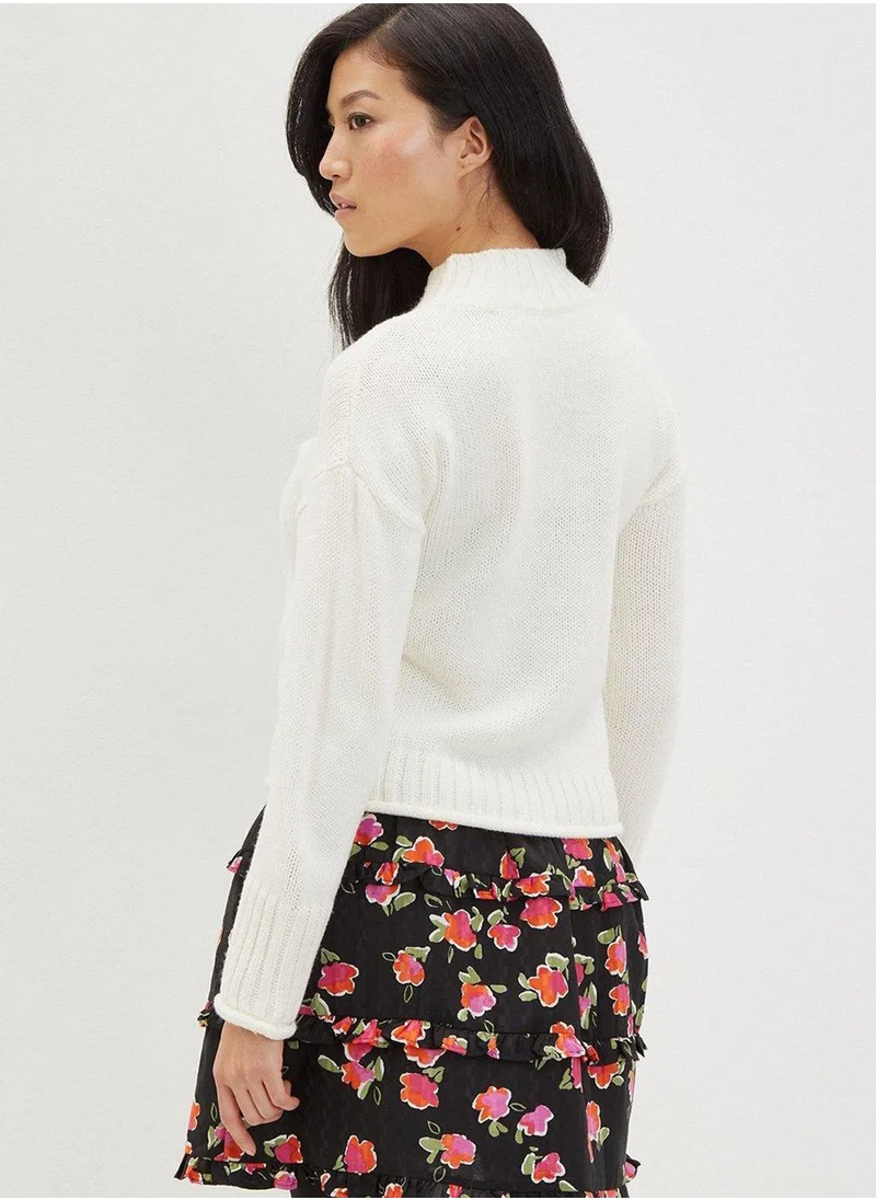 DOROTHY PERKINS Floral Print Ruffle Detail Skirt