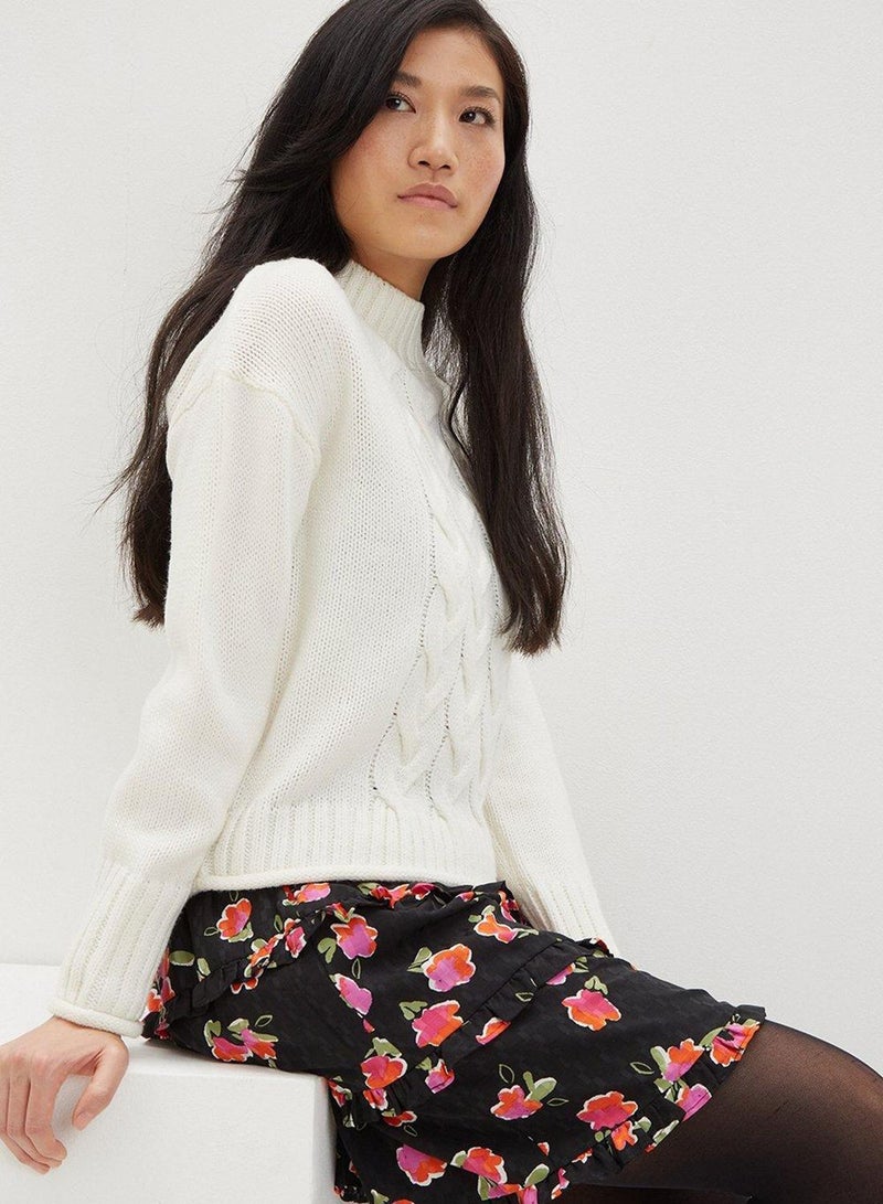 DOROTHY PERKINS Floral Print Ruffle Detail Skirt  - Image 3