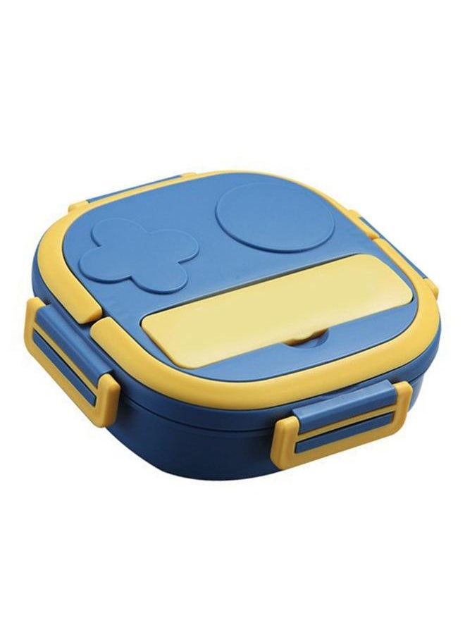 Thoraya Lunch Box Multi Compartment Food Container Large Capacity Stainless Steel for Home Outdoor 3 Compartment Blue  - Image 2