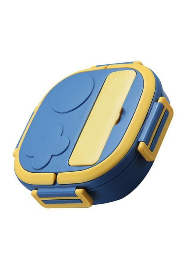 Thoraya Lunch Box Multi Compartment Food Container Large Capacity Stainless Steel for Home Outdoor 3 Compartment Blue  - Image 4