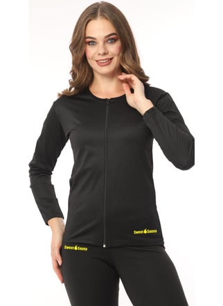 TECHNO 8Q Zippered Long Sleeve Top and Leggings Thermal Women's Double Set Suit Length Flexible Exercise Sportswear  - Image 4