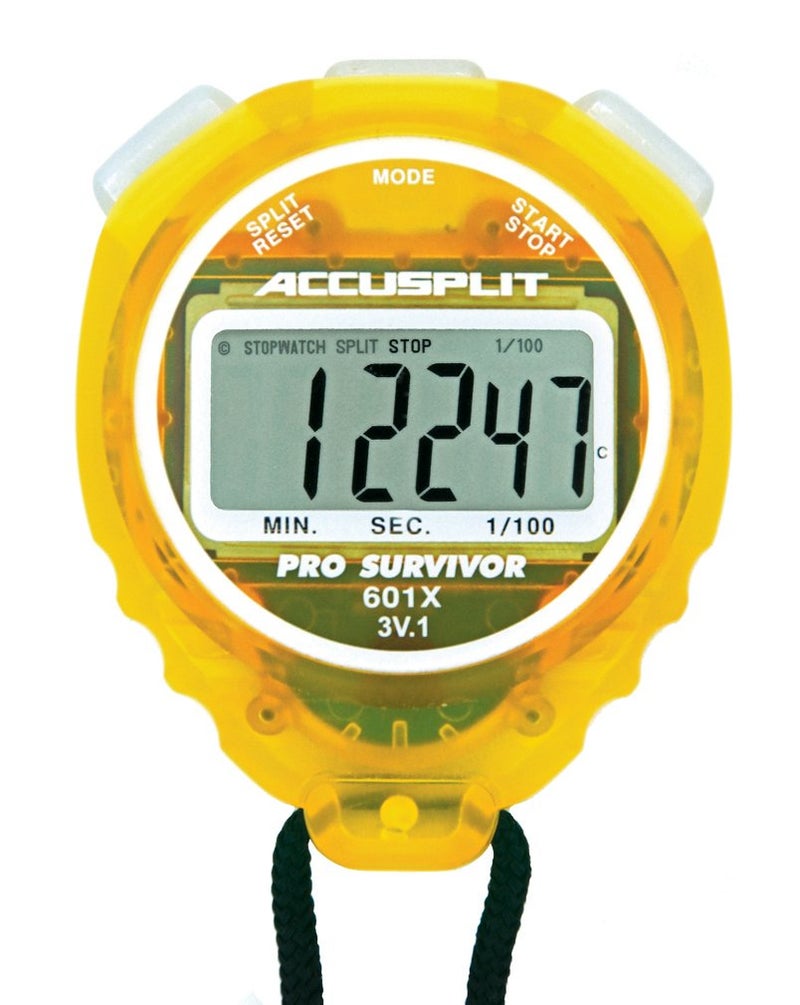 ACCUSPLIT Pro Survivor - A601X Stopwatch, Clock, Extra Large Display (Lemon) - Image 3
