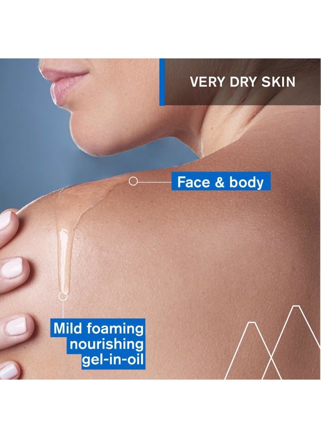 Uriage Xemose - Cleansing Soothing Oil - Face & Body Daily Cleanser that Brings Instant & Long-lasting Comfort to Very Dry Skin - Soap-free, Fragrance-free - 500ml - Image 2