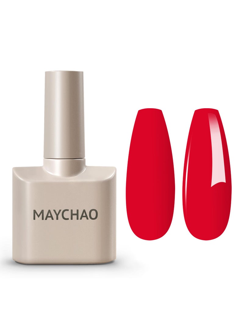 MAYCHAO MAYCHAO 15ML Neon Red Gel Nail Polish 1Pc Bright Red Gel Polish Soak Off UV LED Nail Polish Nail Art Starter Manicure Salon DIY at Home 05 OZ 