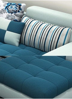 KARNAK Karnak Sectional Sofa Removable and Washable Fabric U-Shaped Sofa for Living Room Corner Sofa Color (Blue)  - Image 3