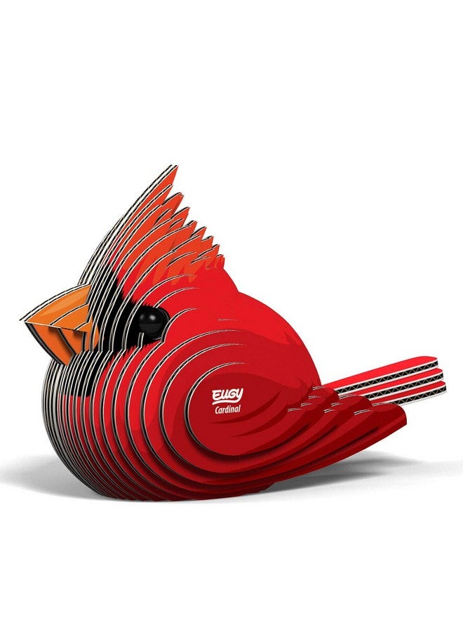 EUGY Cardinal 3D Puzzle, 27 Piece Eco-Friendly Educational Toy Puzzles For Boys, Girls & Kids Ages 6+ - Image 1