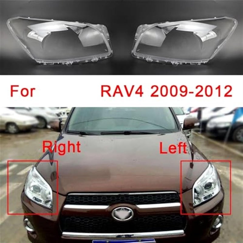 Wivplex Car Front Headlight Cover for Toyota RAV4 2009-2012 - Image 2