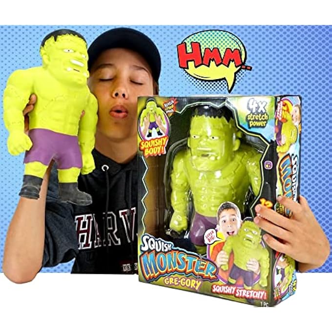 Ja-Ru Huge Mega Stretchy Monster Toy 12" Tall Stretching 400% his Size. Halloween Action Figures Squish & Pull Fidget Toy Anxiety Stress Toy Kids & Boys Party Favor 94306-1s - Image 2