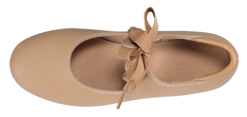 Linodes PU Leather/Patent Ribbon Tie Tap Shoe for Girls and Boys (Toddler/Little Kid/Big Kid)-Brown-11.5M-Little Kid - Image 5