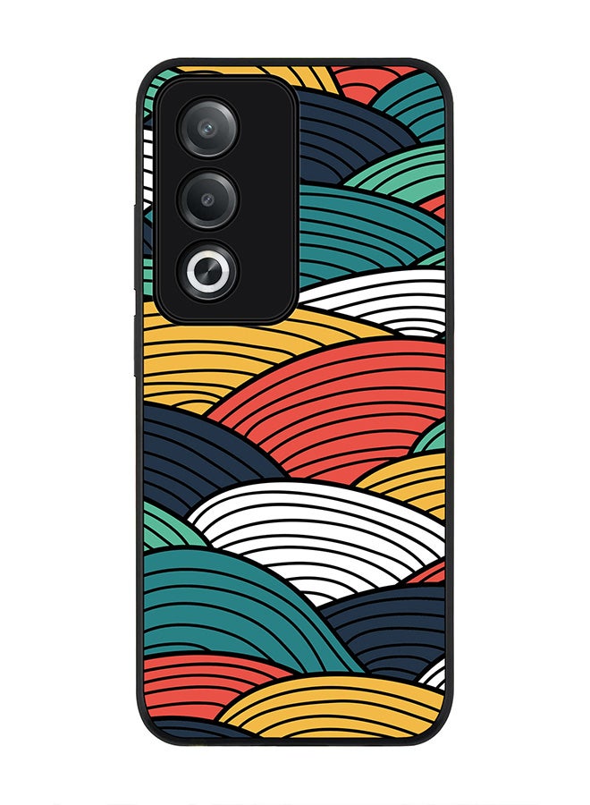 Stylizedd For Oppo A3 Pro / A80 Case,Slim fit Camera Protection, Shockproof Thin Phone cover - Woven Colors - Image 1