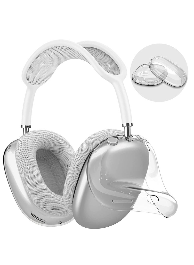 erorex Air Pods Max Case Air Pods Max Soft Clear Cover Protection Transparent Tpu Skin Anti Scratch Protective Cover For Air Pod Max Protector Ear Cup Anti Dust Slim Silicone Cover 1 Pack - Image 1