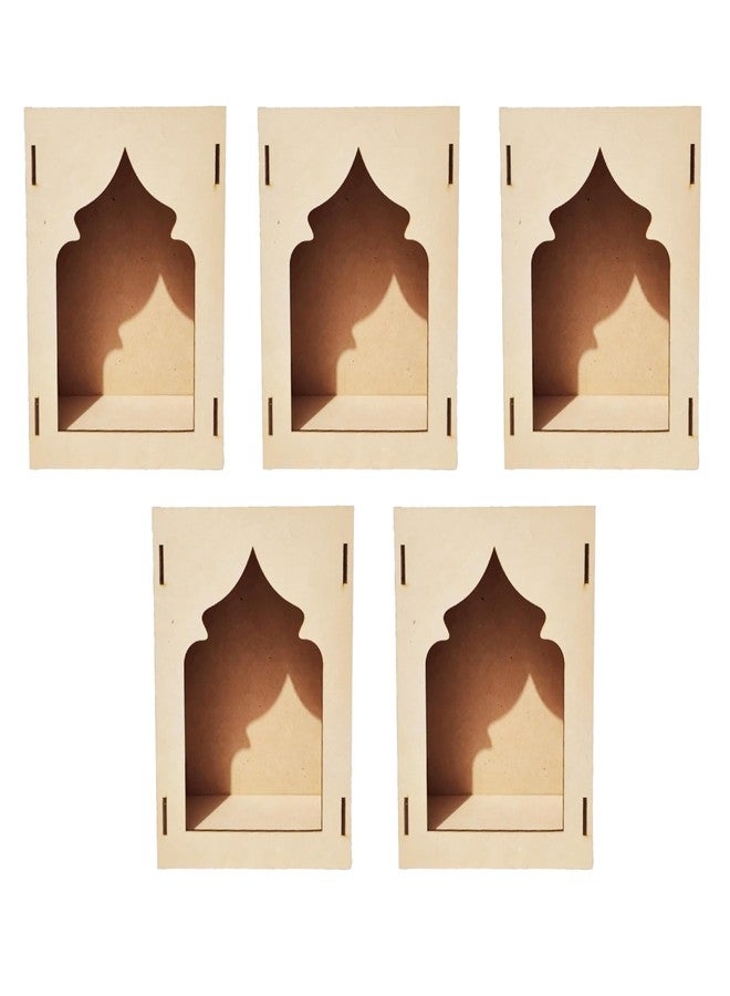 LET'S DIY لنصنع بأنفسنا صندوقًا بسيطًا من خشب MDF على شكل نافذة مزخرفة | مجموعة أدوات فنية وحرفية | ديكور جداري | هدية للمناسبات | زينة حفلات الزفاف | مشروع حرفي إبداعي قابل للتخصيص - Image 1