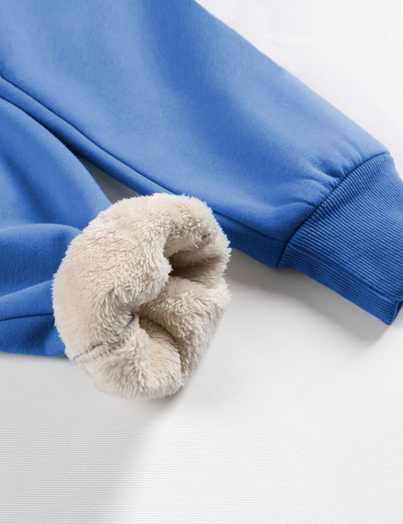 Yeokou Women's Warm Sherpa Lined Athletic Sweatpants Jogger Fleece Pants(KleinBlue-S) - Image 4