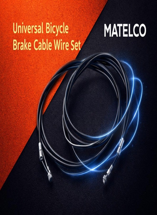 Matelco طقم فرامل قرصية للدراجات من ماتيلكو بدون خيط لجميع أنواع الدراجات، طقم كامل من الفولاذ المقاوم للصدأ لفرامل قرصية للدراجات (عبوة من قطعة واحدة) - Image 5
