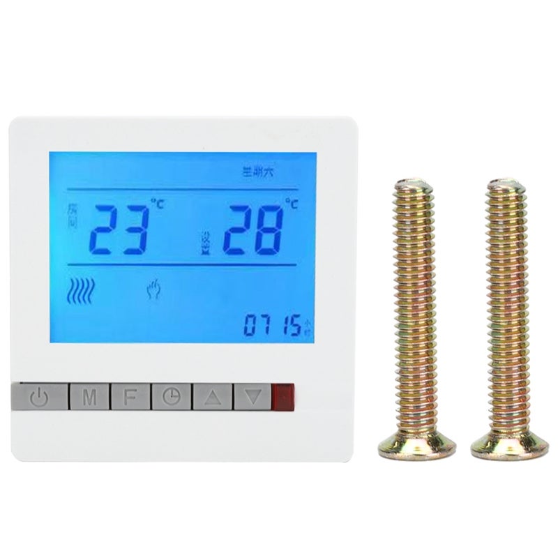 Floor Heating Thermostat: 1 Intelligent LCD Panel - High-Reliability Chip For Precise Control Underfloor Heating Controller For Home Living Room Bedroom Dining Room Hall - Image 1