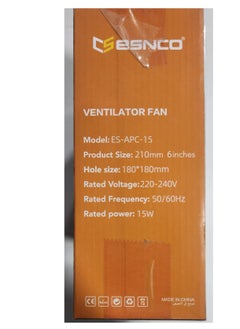 ESNCO 06- inch 220V Ventilator No Noise Cooler round   Window & wall Bathroom kitchen  Exhaust Fan - pzsku/ZEC2D831289B3CDC1424BZ/45/_/1739558313/fd3f651e-9293-46d4-98df-0260382970e1