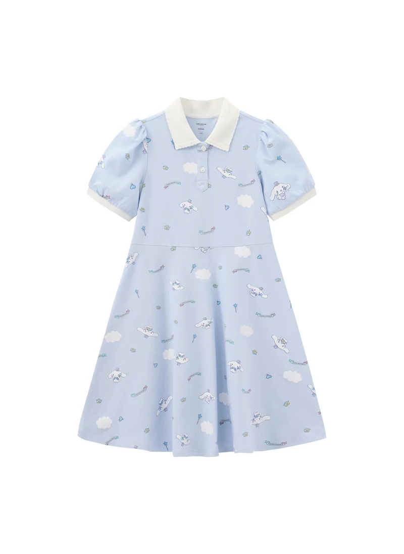 Balabala light blue Kids Girls Knitted one-piece dress for Women | Best Price UAE
