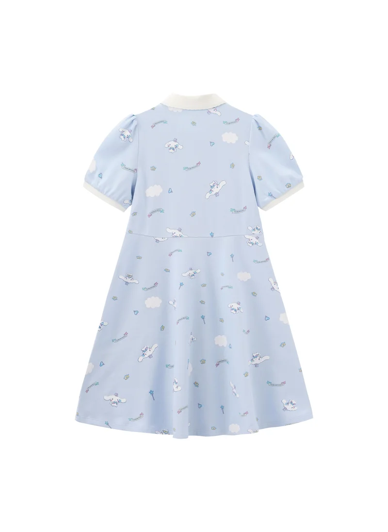 Balabala light blue Kids Girls Knitted one-piece dress for Women | Best Price UAE