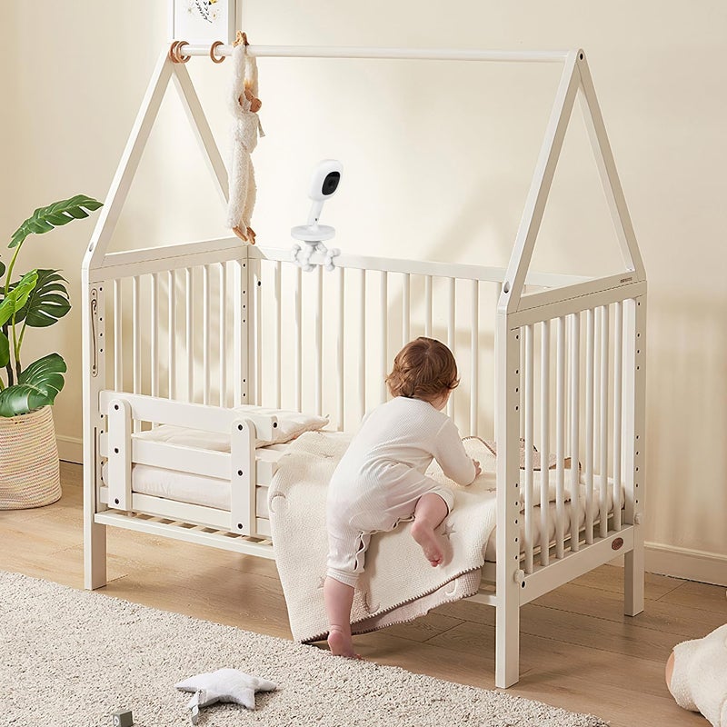 wochel Flexible Baby Monitor Mount Compatible with Nanit Pro Smart Baby Monitor  Flex Stand Baby Monitor Tripod Baby Camera Mount Perfect View Angle Without Tools or Wall Damage - Image 3