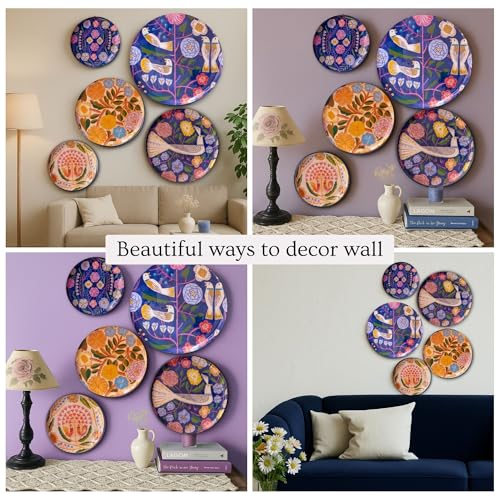 RITUALISTIC Kashmiri Wall Plates for Home Decoration | Wall Decor items for living room | Metal Wall décor | Gift items | Wall art | Wall showpiece | Home Décor Gift Items | Set of 5 plates - Image 5
