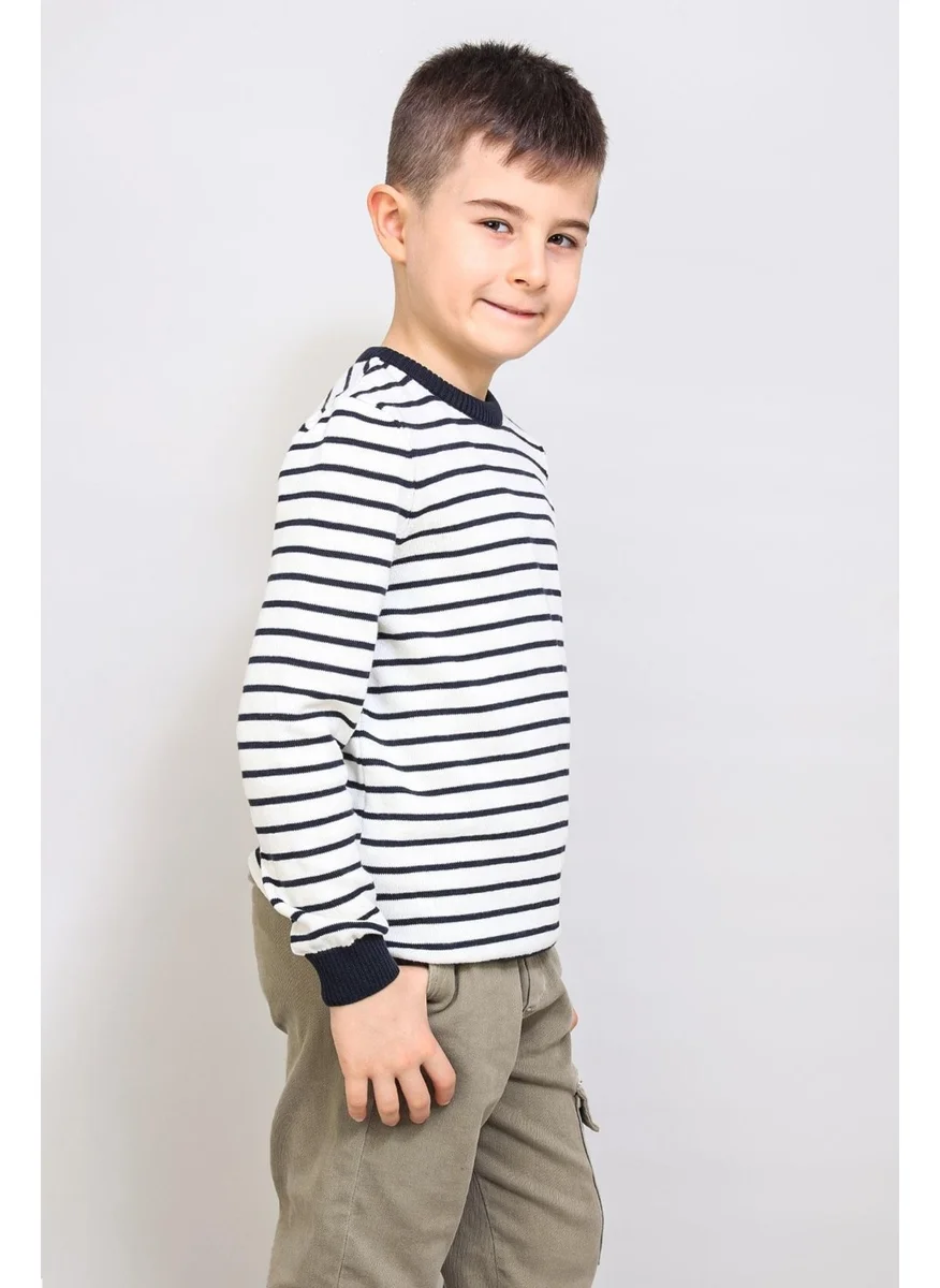 الكسندر جاردي Kids' Pinstripe Sweater (C21-18935)