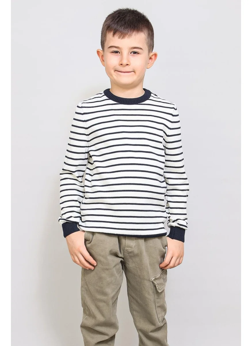 الكسندر جاردي Kids' Pinstripe Sweater (C21-18935)