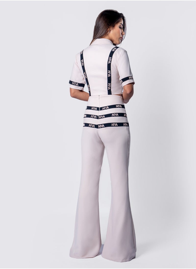 NIVA FASHION HOUSE Niva Embellished Stripe Top  - Image 5