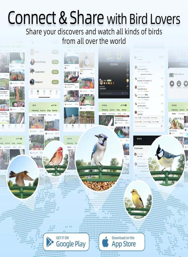 RichBird Upgraded Smart Bird Feeder with 4MP HD Camera, Birdwatching Camera with AI Identify Birds & Solar Panel for Outdoors, Auto Video Capture & Instant Notifications, Forest Green - Image 4