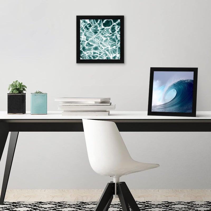 Americanflat 8x8 Picture Frame with Shatter-Resistant Glass - Signature Collection - Gallery Style Frames Made of Engineered Wood - Square Frame for Tabletop and Wall Display - Black - Image 4