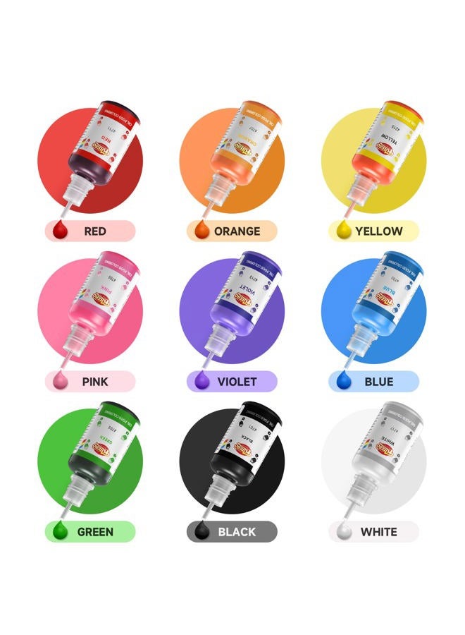 FUTEBO Oil Based Food Coloring, 15ml Large Capacity Food Coloring for Icing, Dye Color for Chocolate Candy Cake, Edible Oil Food Grade Dye for Baking, Fondant & Forsting - Image 4