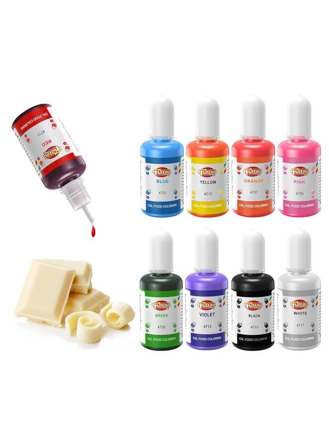FUTEBO Oil Based Food Coloring, 15ml Large Capacity Food Coloring for Icing, Dye Color for Chocolate Candy Cake, Edible Oil Food Grade Dye for Baking, Fondant & Forsting - Image 1
