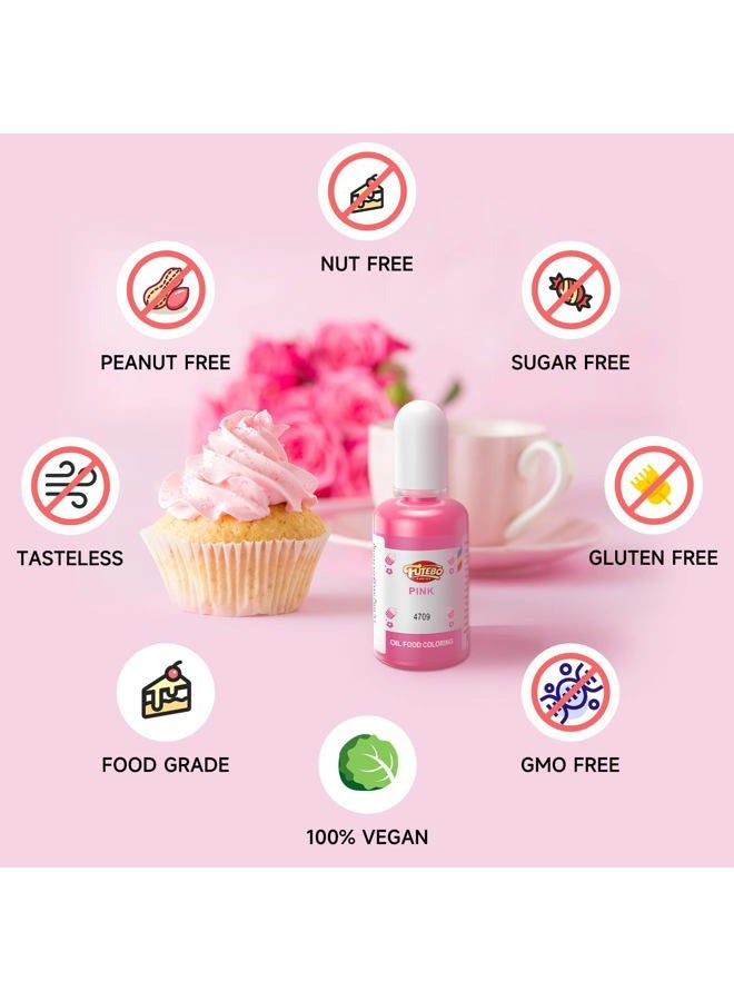 FUTEBO Oil Based Food Coloring, 15ml Large Capacity Food Coloring for Icing, Dye Color for Chocolate Candy Cake, Edible Oil Food Grade Dye for Baking, Fondant & Forsting - Image 3