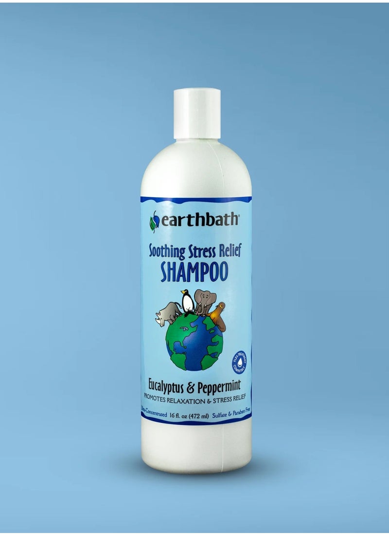 earthbath Eucalyptus And Peppermint Soothing Stress Relief Shampoo Eucalyptus And Peppermint Promotes Relaxation & Stress Relief 472Ml  - Image 1
